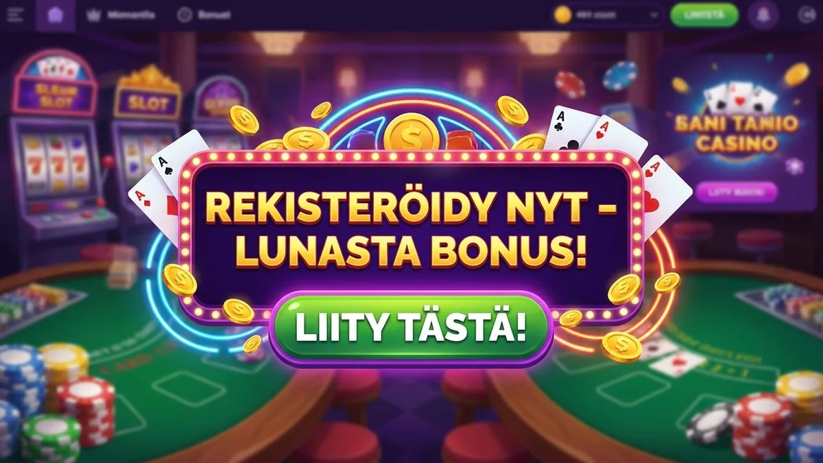 Rekisteröidy bonuksen kanssa